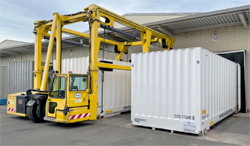 Reber - Wechselbrcke - Absenken - Trageketten aushngen